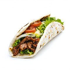 Delicious international sandwiches set isolated on white background - professional food images generated using AI
