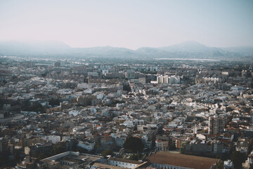 Aerial panoramic view of Alicante city, Spain