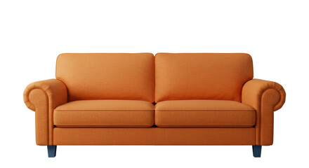 Isolated Orange Sofa