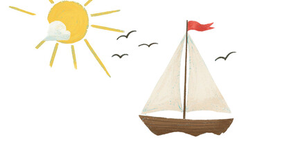Sunny Sailboat: A Simple Summer Image