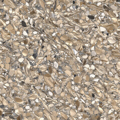 Metallic Terrazzo Texture: A luxurious, high-resolution image showcasing a detailed metallic terrazzo texture with a blend of silver and gold flecks.