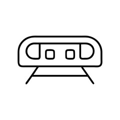Travel Icon Subway Line Minimalist Design  
