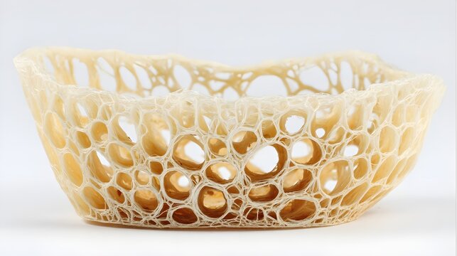Study a Cell-Seeded Silk Fibroin Scaffold Slice in Front View for Tissue Engineering and Biomaterial Research Applications