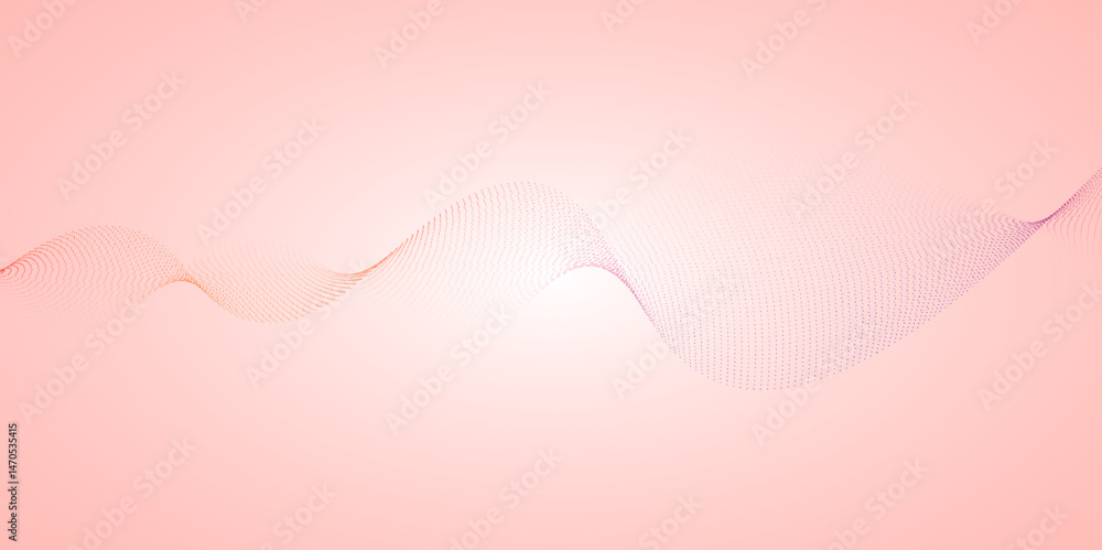 Aufkleber pink abstract background with pink wave, digital background, post card, wallpaper, poster. abstract 