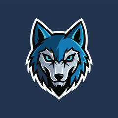  Fierce Wolf Esports Team Logo Vector Illustration