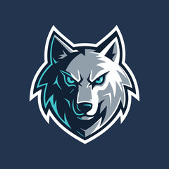  Fierce Wolf Esports Team Logo Vector Illustration