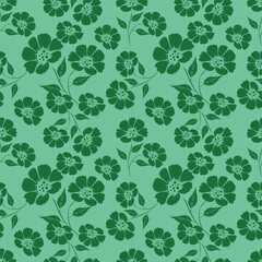 modern cotton flower seamless texture, outline hand drawn floral pattern, trendy one line textile pillow design, fashion wrapping paper sketch art, stylish home inspired print