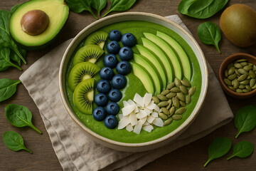 fresh blueberries in a bowl