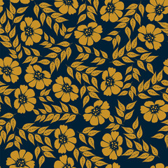modern cotton flower seamless texture, outline hand drawn floral pattern, trendy one line textile pillow design, fashion wrapping paper sketch art, stylish home inspired print
