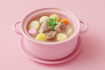 Pork Stew Japanese Tonjiru Food Still Life.