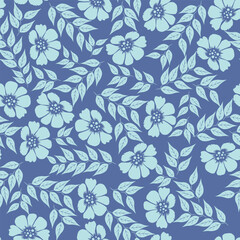 seamless floral pattern with flowers