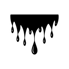 dripping blood vector on white background 