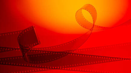 abstract colorful background with film strip