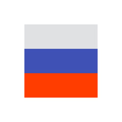 A simple illustration of the russian flag with three horizontal bands of white blue and red colors