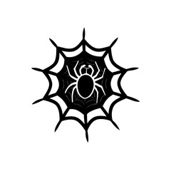 spider nest vector on white background 