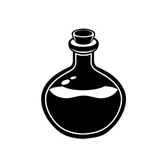 witch s potion bottle vector on white background  .svg