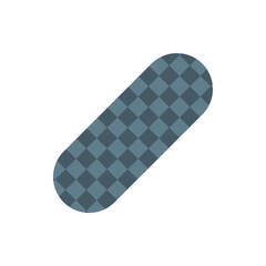 A checkered rounded rectangle with alternating shades of blue on a white background in simple illustration