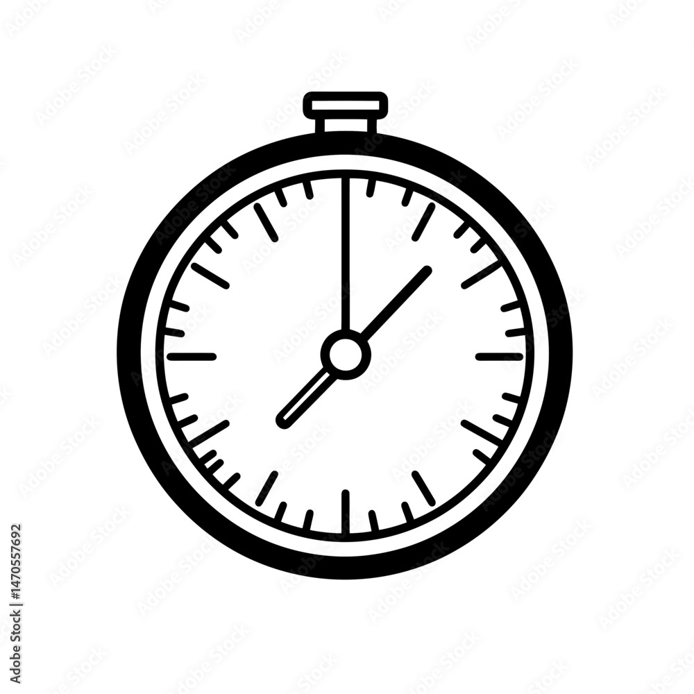 Poster minimalist barometer icon designed with a clean, simple appearance illustrating weather measurement 