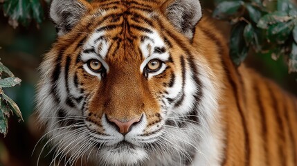 Fototapeta premium Bengal tiger headshot, isolated on background