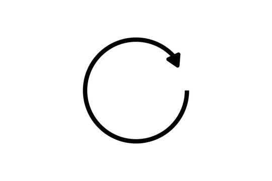 black refresh button icon png transparent background