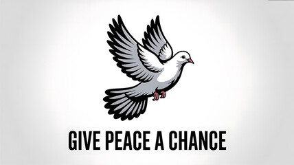 Fototapeta premium Dove of Peace Vector Illustration: Promoting Hope, Unity, and Social Justice