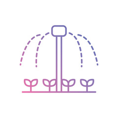 Smart Irrigation System Icon vector stock illustration