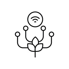 IoT Farming Icon vector stock illustration