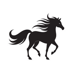 Wild Horses Running Pack Silhouette