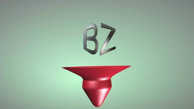 Buzzing Z Letter Animation, Metallic Shine, Dynamic Movement