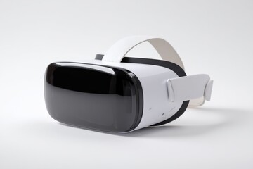 Sleek white VR headset ready for immersive experiences.