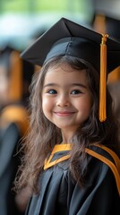 Young graduate smiles proudly