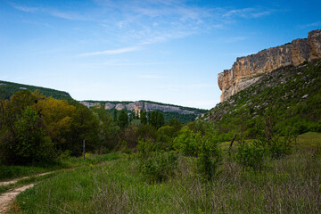 Obraz premium mountain landscape with river and mountains