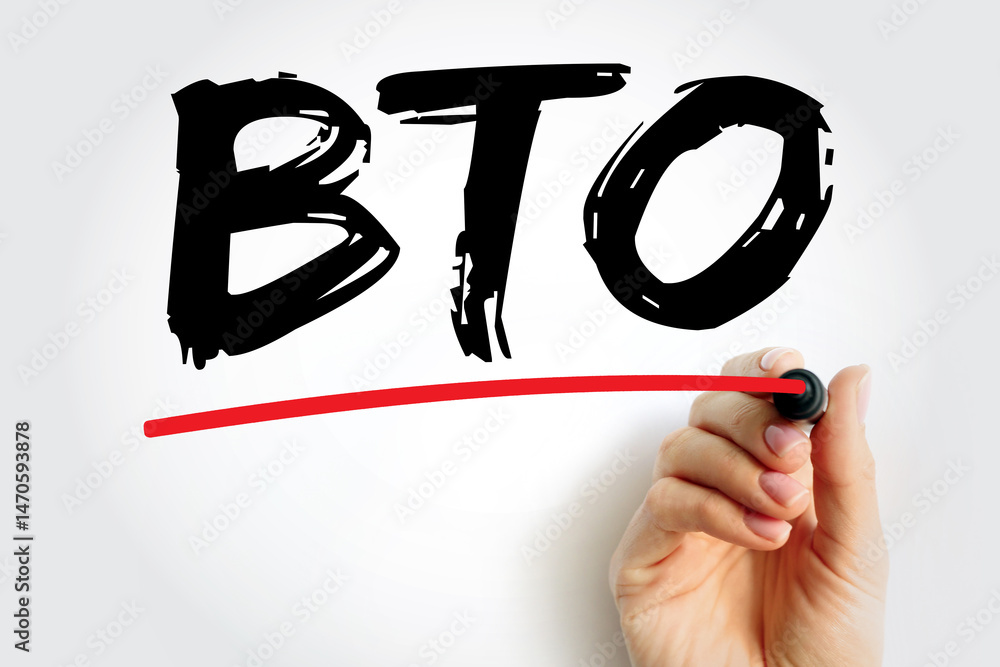 Poster bto build to order - production approach where products are not built until a confirmed order for pr