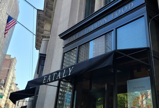 Eataly fine Italian store in Flatiron, NYC, NY, USA. Photo by Artist Nadia Russ.	