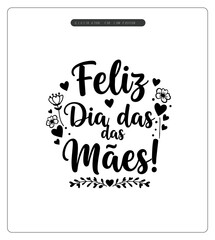 Lettering Dia das Mães para Composição