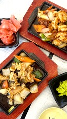 Japanese sushi in a restaurant