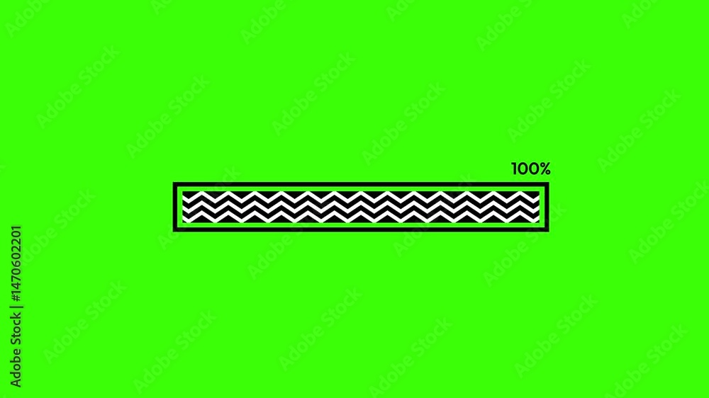Poster modern and seamless loading bars collection with green screen for keying, 4k animation. loading, bar