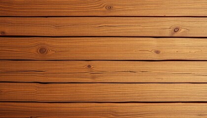 Fototapeta premium Warm tones and rustic charm: A close-up of textured wooden planks forming a sturdy surface or backdrop