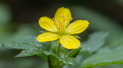 Obraz premium Close-up of a vibrant yellow flower yellow flower background