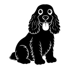 black and white puppy