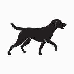 Naklejka premium labrador retriever dog Vector Art illustration
