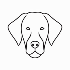 labrador retriever dog Vector Art illustration