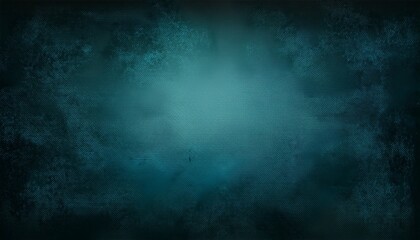 Fototapeta premium dark blue and green background vintage marbled textured border with soft center light