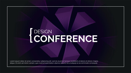 Business Design Conference. Abstract Event Background Banner. Tech Digital Webinar Template. Medical Science Forum Backdrop. Geometric Cover for Online Innovation Seminar. Computer BG Graphic Poster.