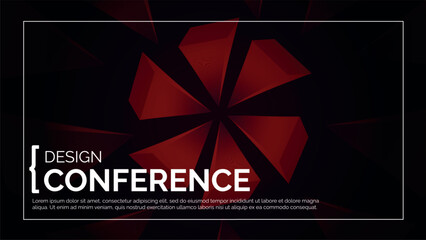 Business Design Conference. Abstract Event Background Banner. Tech Digital Webinar Template. Medical Science Forum Backdrop. Geometric Cover for Online Innovation Seminar. Computer BG Graphic Poster.