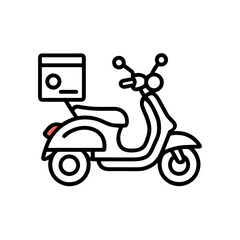 Scooter with Delivery Box for Summer Job Search  