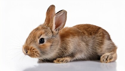 Obraz premium little rabbit isolated on white