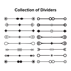Collection of Decorative Divider Lines