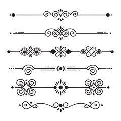 Elegant Decorative Dividers and Ornamental Borders