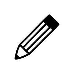 Pencil doodle icon with hand drawn design style